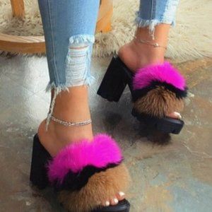 slippers and sandals heels